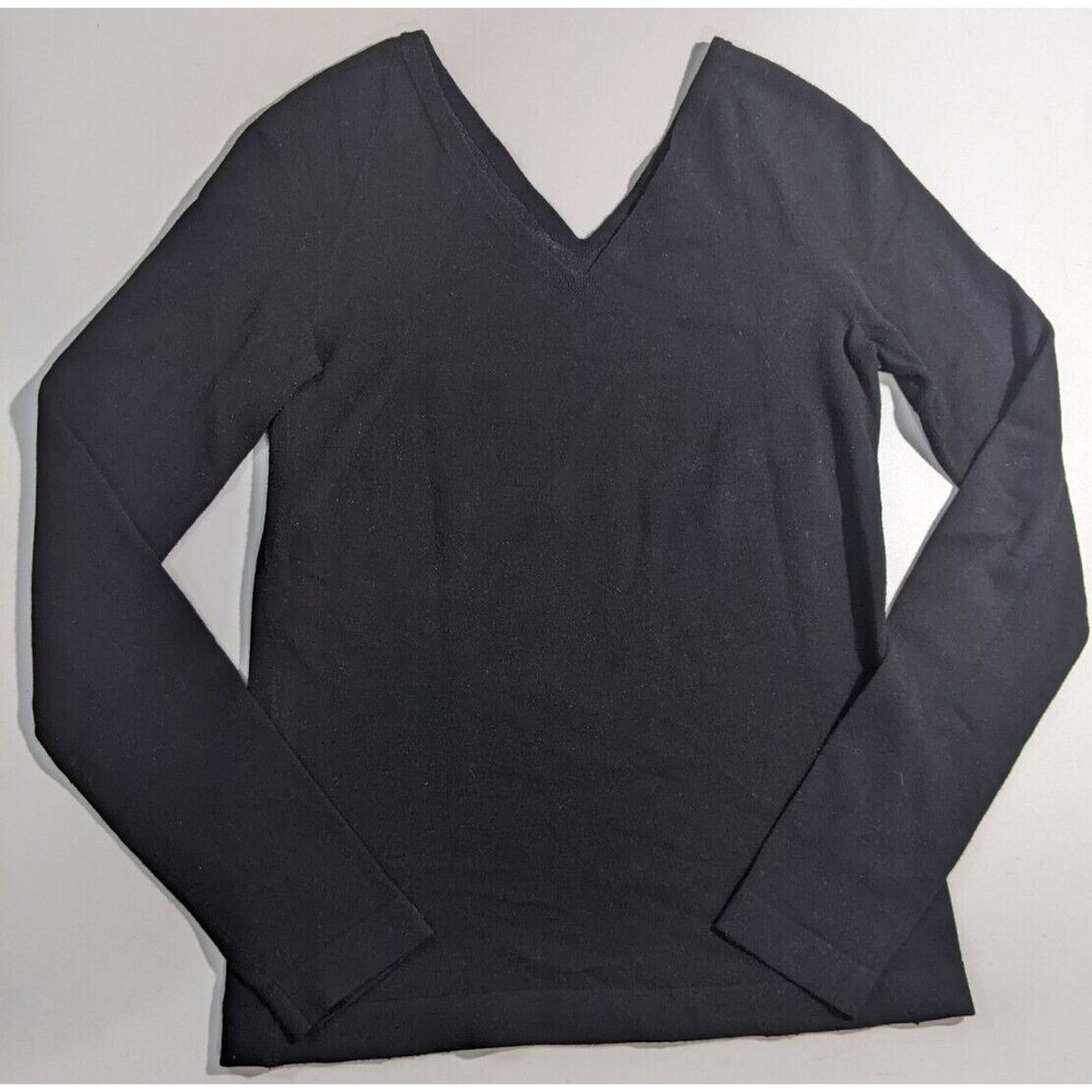 Vince Stretch Pullover Top ~ Womens XS ~ Long Sleeve ~ Double V-Neck ~Casual